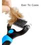 Teenway Pet Grooming Tool Dog Comb & Cat Comb Brush - 2 Sided Undercoat Rake Professional Dematting Comb for Dog and Cat - Designed for Medium and Long Haired Cats Dogs and Every Other Pets