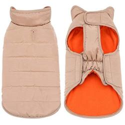 Mile High Life | Windproof Reversible Dog Vest | Waterproof Winter Dog Coat | Fleece Lining with Adjustable Chest Size | Easy Step in Closure | Small Dogs Cats Pets