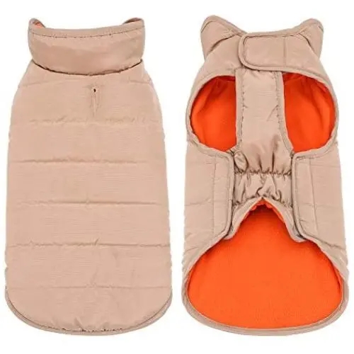 Mile High Life | Windproof Reversible Dog Vest | Waterproof Winter Dog Coat | Fleece Lining with Adjustable Chest Size | Easy Step in Closure | Small Dogs Cats Pets Mile High Life | Windproof Reversible Dog Vest | Waterproof Winter Dog Coat | Fleece Lining with Adjustable Chest Size | Easy Step in Closure | Small Dogs Cats Pets