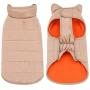 Mile High Life | Windproof Reversible Dog Vest | Waterproof Winter Dog Coat | Fleece Lining with Adjustable Chest Size | Easy Step in Closure | Small Dogs Cats Pets