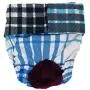 Barkertime Swim Diapers for Hydrotherapy Dogs - Made in USA - Blue Plaid Waterproof Swim Diaper for Dogs Barkertime Swim Diapers for Hydrotherapy Dogs - Made in USA - Blue Plaid Waterproof Swim Diaper for Dogs