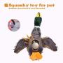 wangstar Pet Mallard Duck Dog Toy, Squeaky Dog Toy, Plush Puppy Dog Chew Toy for Small Medium Dogs