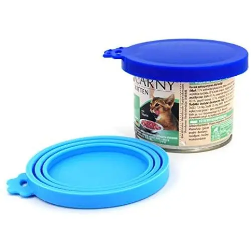 Comtim Pet Food Can Lids, Silicone Can Lids Covers for Dog and Cat Food, Universal Size Fits All Standard Size Dog and Cat Can Tops Comtim Pet Food Can Lids, Silicone Can Lids Covers for Dog and Cat Food, Universal Size Fits All Standard Size Dog and Cat Can Tops