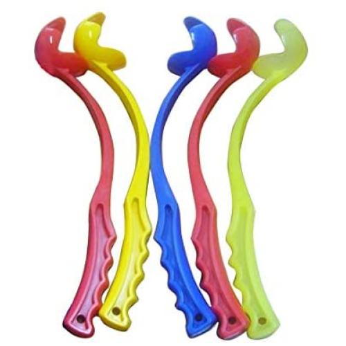 Ychaoya Pet Pick Up Training Ball Throwing Toys with Ball for Dogs/Cats, Random Color Delivery