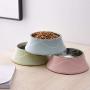 CWWAN Pet Bowl Stainless Steel Dog Bowl cat Bowl Personality Creative Single Bowl pet Bowl (Pink)