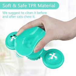 pawstrip Windmill Cat Toy, Pet Interactive Training Teasing Toys, Catnip Turntable Cat Toothbrush Interactive Cat Toy with Suction Cup and Light Balls