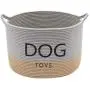 Geyecete Dog Storage Basket Round Cotton Rope Basket Dog Toy Storage Basket - Laundry Basket Storage Bin Pet Toy Storage Boxes