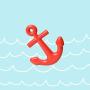 Waggo Anchors Aweigh Rubber Dog Toy (Small)