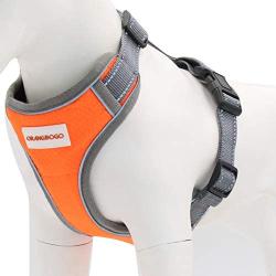 Orangdogo No Pull Dog Harness Adjustable Reflective Easy Control Small Medium Dogs Outdoor Pet Vest
