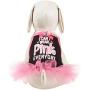 SimplyDog I Cant Wear Everyday Strappy Dog Dress - Black and Pink - Medium