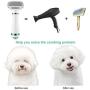 OWNPETS 3 in 1 Pet Hair Dryer, Portable Dog Grooming Blower with Slicker Brush, Adjustable Temperature & Fast-Drying Towel, Perfect Grooming Tool for Dogs, Cats & Other Coated Breeds