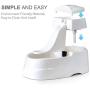 Dog Water Dispenser, Cat Drinking Fountain Pet Fountain with 2.5L (0.66GAL) Capacity, 5Pcs Carbon Filter,Ultra Quiet, Safe and Energysaving Water Bowl for Dogs Cats Birds