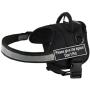 Dean & Tyler DT Works Harness with Please Give Me Space Do Not Pet Velcro Patches, Reflective Trim
