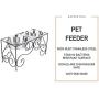 Pet Feeder (Cats & Dogs) with Elevated Stand and 2 Removable Stainless Steel Bowls