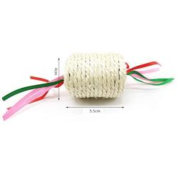 Pet Cat Funny Toy Cat Sisal Molar Toy Pet Kitten Chew Play Toy Durable Cats Scratching Training Toys Interactive Teeth Cleaning 1PC