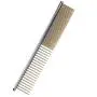 Premium Stainless Steel Metal Comb for Dogs and Cats | Detangler Grooming Brush for Pets with Short and Long Hair | Removes Knots, Tangles, Matted Fur and Knotted Hair