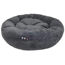 Ultra Plush Deluxe Comfort Pet Dog & Cat Grey Snuggle Bed (Multiple Sizes) - Machine Washable, Made in the USA, Reversible, Durable Soft Fabrics