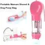 Newthinking Dog Water Bottle for Walking, Portable Dog Water Travel Dispenser with Food Container, Poop Shove and Waste Bag for Pets Outdoor Walking, Hiking, Travel