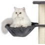 JS NOVA JUNS Cat Tree, Cat Tower with Sisal-Covered Scratching Posts Basket Fur Ball and 2 Cozy Condos Cat Furniture for Kitten Light Gray