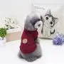 Dog Hoodie,Rdc Pet Clothes,Dog Woolen Sweater with Cap,Winter Warm Turtleneck Sweater Fleece Coat for Small Dog & Medium Dog & Cat (S, Red)