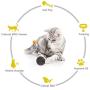 Interactive Cat Toys Ball, MVRYCE Cat Toys for Indoor Cats with Catnip Ball Balanced Cat Chasing Toy Cat Swing Toys Kitten Cat Puzzle Toys Pet Toy Ball for Cat Playing Exercise Training