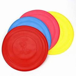 Dafang 3 Pcs Dog Frisbee 7 Inch, Dog Frisbee Training Toys Flying Discs Flyer Soft Pet Toy Frisbee Flying Disc Tooth Resistant Outdoor Dog Training