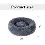 Dog Bed Cat Bed Donut, Calming Bed for Small Medium Dogs and Cats, Comfortable Donut Cuddler Ultra Soft Washable Dog and Cat Cushion Bed(20/28)
