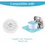 DaMohony Pet Fountain Filter Replacement Round, 5 Pcs Cat Water Fountain Filter Triple Activated Carbon Filtration System Filters for 0.35 Gallon/1.6L Automatic Pet Water Fountain DaMohony Pet Fountain Filter Replacement Round, 5 Pcs Cat Water Fountain Filter Triple Activated Carbon Filtration System Filters for 0.35 Gallon/1.6L Automatic Pet Water Fountain