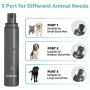 Snepon Dog Nail Grinder Clipper with 2 Speed & 3 Ports, Professional Rechargeable Electric Pet Nail Trimmer with Led Light, Low Noise Pet Grooming Tools