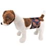 FunnyDogClothes Pack of 3 Male Dog Diapers 4 - Layers of Absorbent Pads Waterproof Leak Proof Belly Band Wrap Washable (M: Waist 12'' - 16'', Patterned)