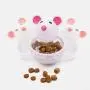 Cat Food Dispenser Toy,Puss Slow Feeder Cat Food Ball,Automatic Spinning Cat Mouse Toy Pet Food Ball Cat Feeder for Cats and Kitten Cat Food Dispenser Toy,Puss Slow Feeder Cat Food Ball,Automatic Spinning Cat Mouse Toy Pet Food Ball Cat Feeder for Cats and Kitten