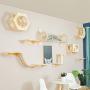 La La Pet Wall Mounted Cat Bed Wooden Floating Cat Shelf Capsule Cat House Cat Perch Cat Steps Cat Ladder Cat Tree Cat Furniture Cat Lounger Cat Climber Cat Shelter Condo