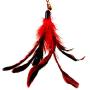 ocijf179 Cat Teaser Replacement Head Pet Cat Kitten Teaser Bell Feather Wand Funny Interactive Toy Replacement Head - Blue