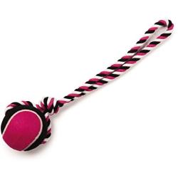Grriggles 3-3/4-Inch Giant Rope Tennis Toss Dog Toy