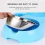 THEMART Double Dog Cat Bowls Premium Stainless Steel Pet Bowls No-Spill Resin Station, Pet Food Water Feeder with Automatic Water Bottle THEMART Double Dog Cat Bowls Premium Stainless Steel Pet Bowls No-Spill Resin Station, Pet Food Water Feeder with Automatic Water Bottle