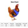 YUEPET Adjustable Chicken Harness with Leash Elastic Comfortable Breathable Pet Harness for Duck Goose Hen Traning Walking,Small