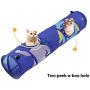 PEOPLE&PETS Collapsible Cat Tunnel, Toys Interactive Pet Play Tubes for Cats and Small Animals, with Peep Holes and Ball Toy