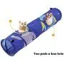 PEOPLE&PETS Collapsible Cat Tunnel, Toys Interactive Pet Play Tubes for Cats and Small Animals, with Peep Holes and Ball Toy PEOPLE&PETS Collapsible Cat Tunnel, Toys Interactive Pet Play Tubes for Cats and Small Animals, with Peep Holes and Ball Toy