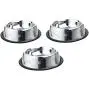 King International Stainless Steel Dog Bowls with Anti-Skid Rubber Base Set of 3- Small (16 Oz) Medium (24 Oz) Large (32 Oz)- Pet Feeding Bowl for Dogs, Puppy Cat and Kitten-Feed water wet food treats King International Stainless Steel Dog Bowls with Anti-Skid Rubber Base Set of 3- Small (16 Oz) Medium (24 Oz) Large (32 Oz)- Pet Feeding Bowl for Dogs, Puppy Cat and Kitten-Feed water wet food treats