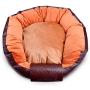 CtopoGo Pet Dog Bed Round Donut Pet Puppy Bed Lounge Sofa Removable Washable Leather Cover, Cushion for Dog/Puppy Ultra Soft