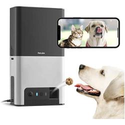 [New 2020] Petcube Bites 2 Wi-Fi Pet Camera with Treat Dispenser & Alexa Built-in, for Dogs and Cats. 1080p HD Video, 160° Full-Room View, 2-Way Audio, Sound/Motion Alerts, Night Vision, Pet Monitor