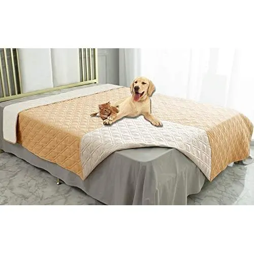 Ameritex Waterproof Dog Bed Cover Pet Blanket for Furniture Bed Couch Sofa Reversible Ameritex Waterproof Dog Bed Cover Pet Blanket for Furniture Bed Couch Sofa Reversible