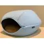 VistosoHome Felt Cat Cave Bed with Detachable & Collapsible Zipper Top - Large Interior & Entrance Works for Cats & Small Dogs - Handcrafted Modern Design & Felt