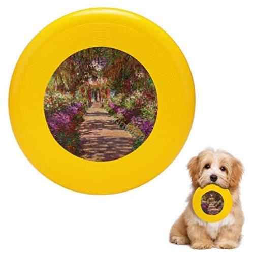 Pet Frisbee Flying Disc Dog Toy - Multifunction A Pathway in Monets Garden Giverny Claude Monet