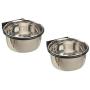 Pro Select Classic Stainless Steel Bolt On Coop Cup Bowls for Dogs - Five Sizes to Choose