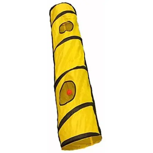 Shop4Omni Kitty Cat Play Tunnel Pet Toy - Four Exit Holes - 4 Feet Long Shop4Omni Kitty Cat Play Tunnel Pet Toy - Four Exit Holes - 4 Feet Long