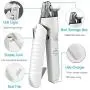 Fenley Cat Dog Nail Clippers with LED Light, Durable Sharp Blades for Large Small Dog Cat Nail Trimmers, Nail File- Ergonomic Non Slip Handle- Nail Storage Pet Puppy Nail Clippers White Fenley Cat Dog Nail Clippers with LED Light, Durable Sharp Blades for Large Small Dog Cat Nail Trimmers, Nail File- Ergonomic Non Slip Handle- Nail Storage Pet Puppy Nail Clippers White
