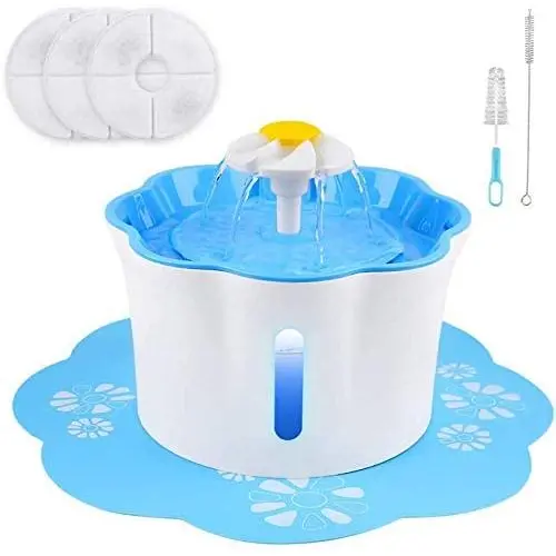 Cat Water Fountain, 88oz/2.6L Automatic Pet Water Fountain Dog Water Dispenser with 3 Replacement Filters,Triple-Action Filter and 1 Silicone Mat, for Dogs, Cats, Other Pets Cat Water Fountain, 88oz/2.6L Automatic Pet Water Fountain Dog Water Dispenser with 3 Replacement Filters,Triple-Action Filter and 1 Silicone Mat, for Dogs, Cats, Other Pets