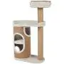 Royal Pet Club Falco 2-Story Cat Condo with Scratching Post, Two Platforms, Light Gray/Light Brown (44416), 117 cm Royal Pet Club Falco 2-Story Cat Condo with Scratching Post, Two Platforms, Light Gray/Light Brown (44416), 117 cm
