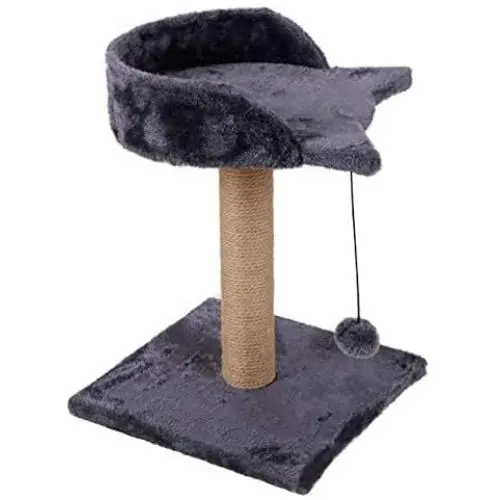 TunTenDo Cat Climbing Frame Solid Wood sisal Small Pillar cat Tree cat Supplies Tease Cats wear-Resisting Jumping Toy Manufacturers spot